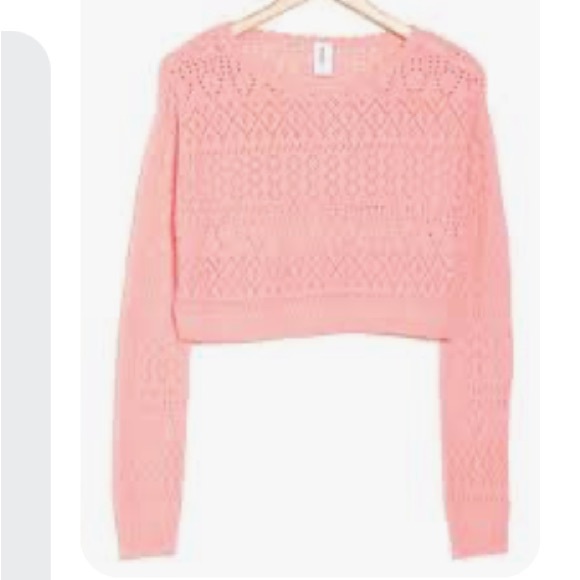 Abound Pointille Pullover Lightweight Sweater in Pink Hydrangea Large NWOT - Picture 2 of 7